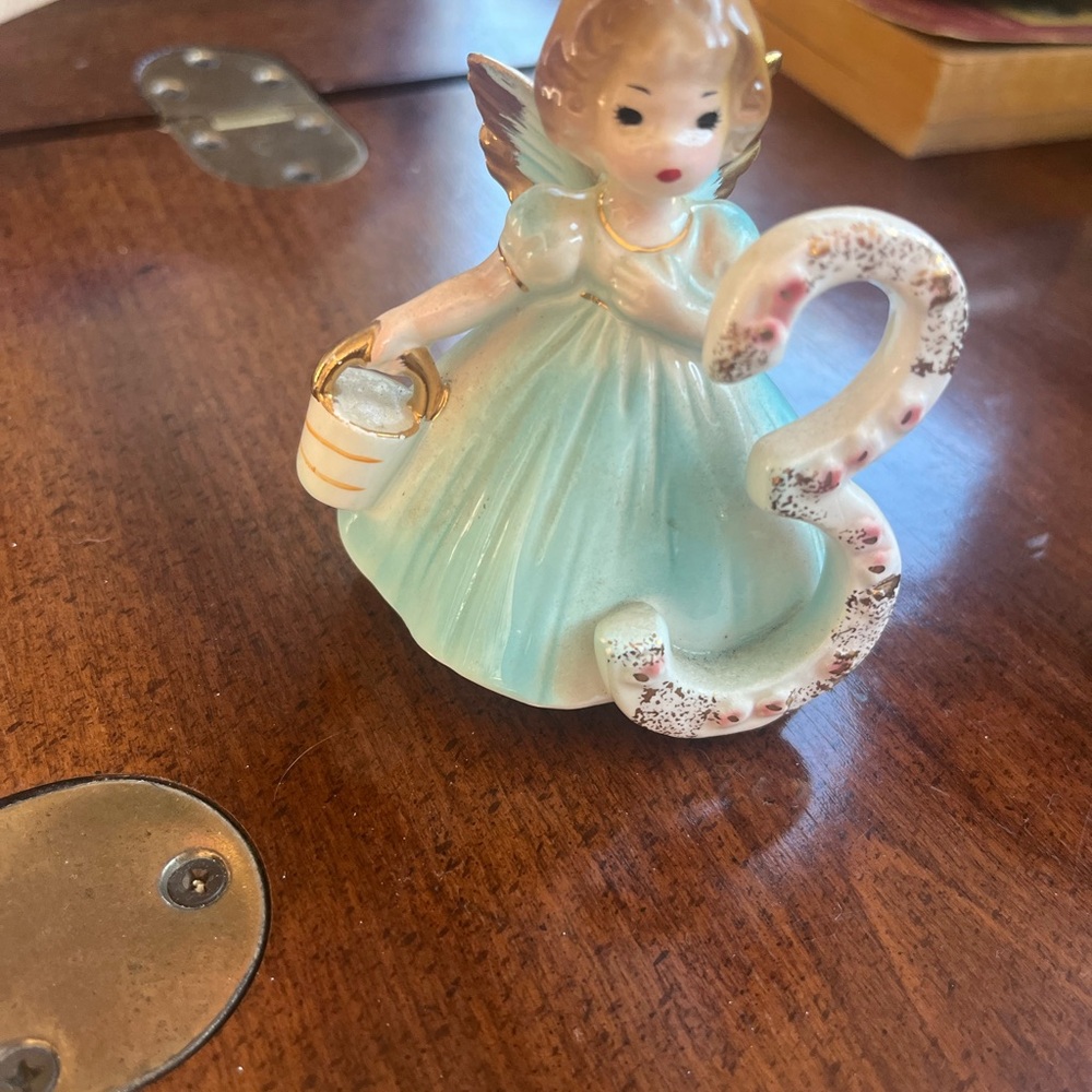 Josef Originals Vintage #3 Birthday Angel Girl Porcelain Figurine